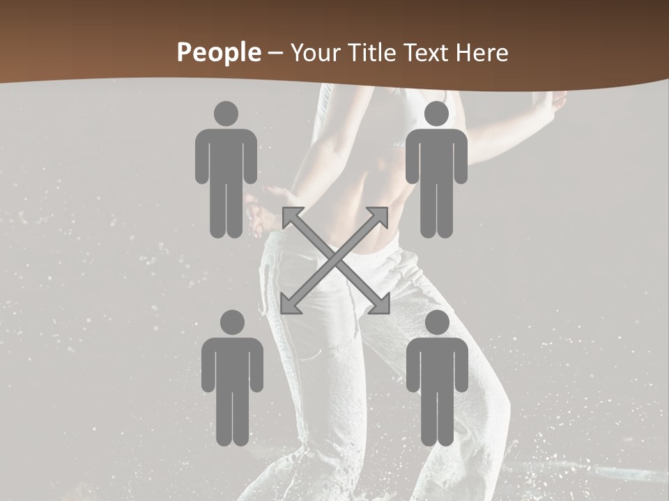 Street Dance Woman PowerPoint Template