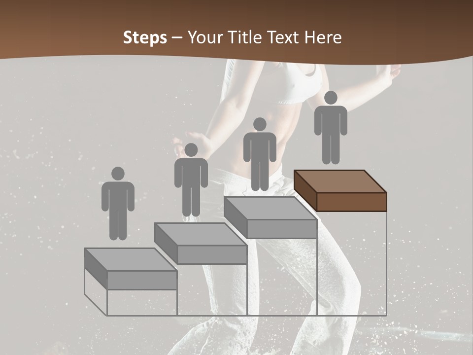 Street Dance Woman PowerPoint Template