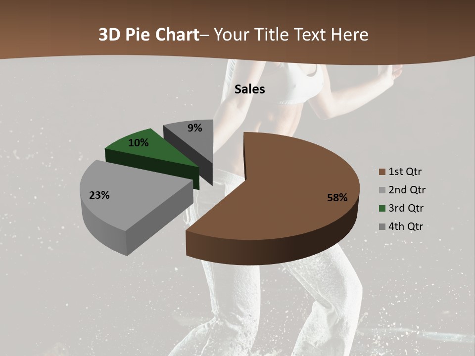 Street Dance Woman PowerPoint Template