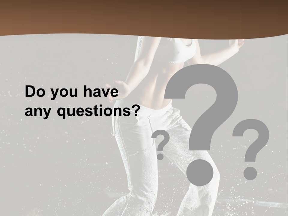 Street Dance Woman PowerPoint Template