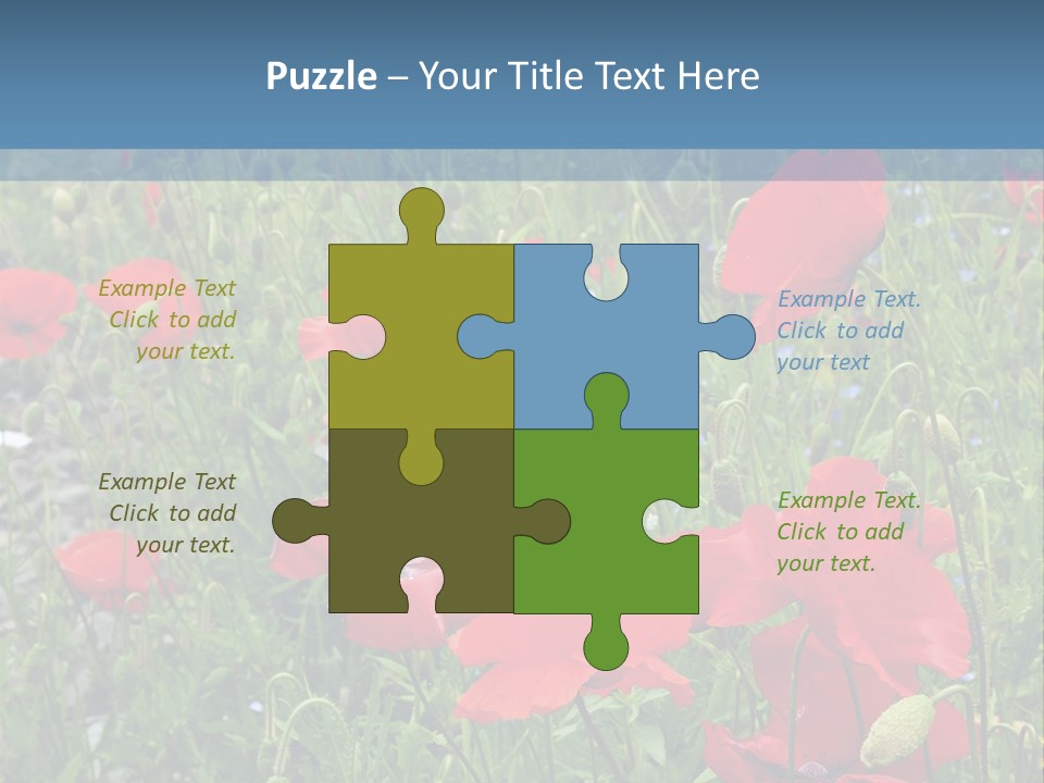 Red Poppies PowerPoint Template