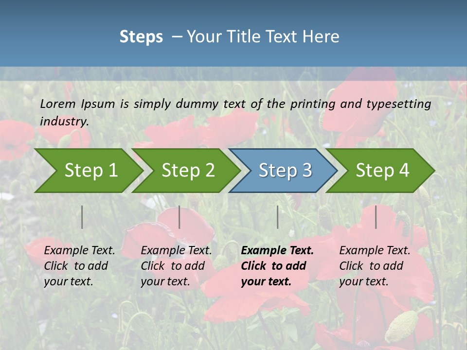 Red Poppies PowerPoint Template