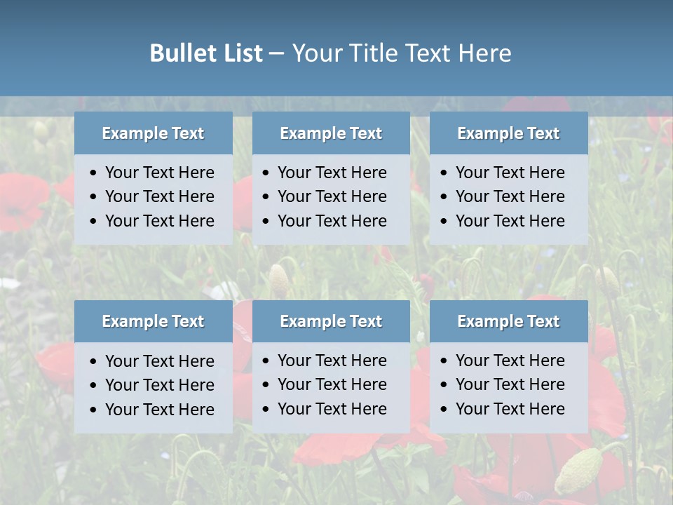 Red Poppies PowerPoint Template