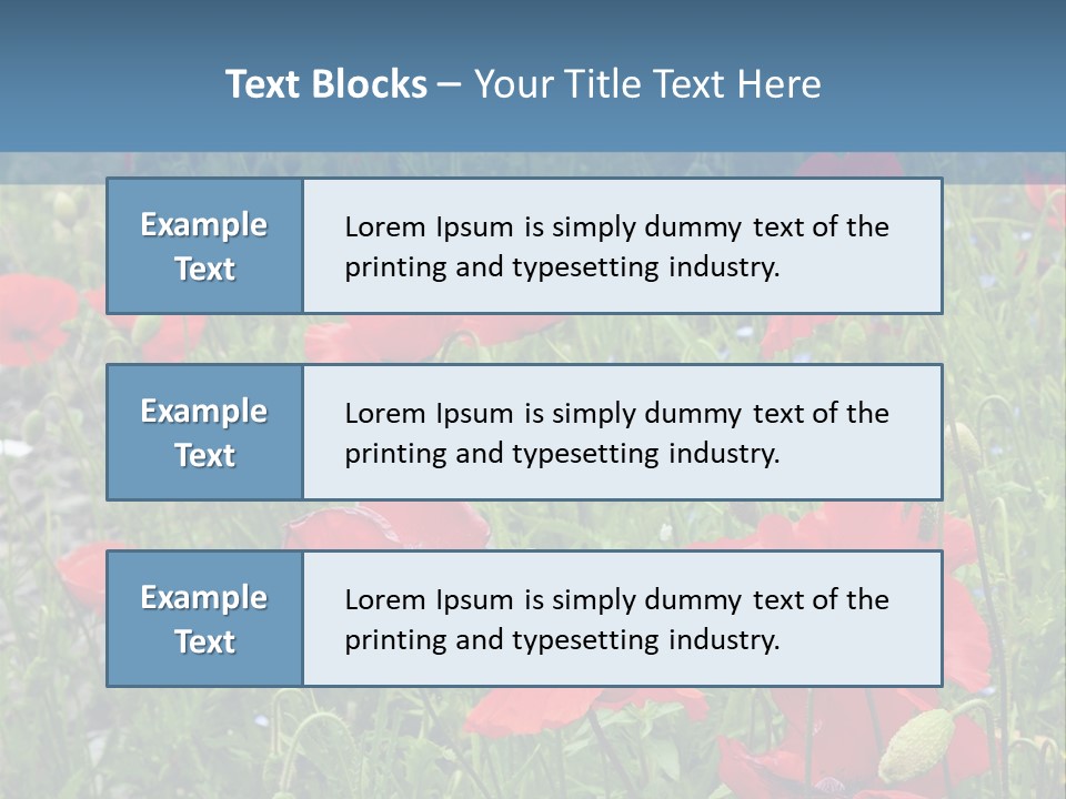 Red Poppies PowerPoint Template