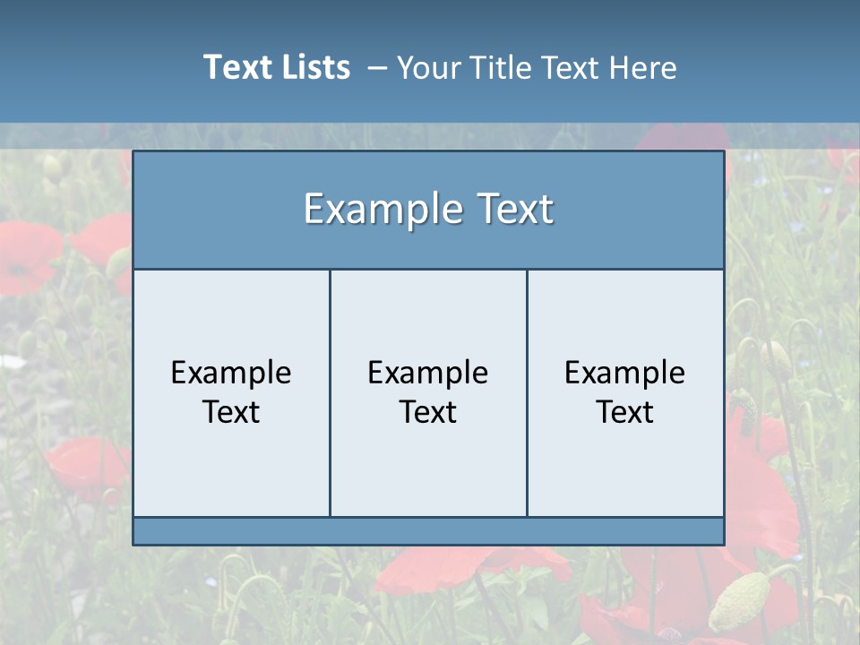 Red Poppies PowerPoint Template