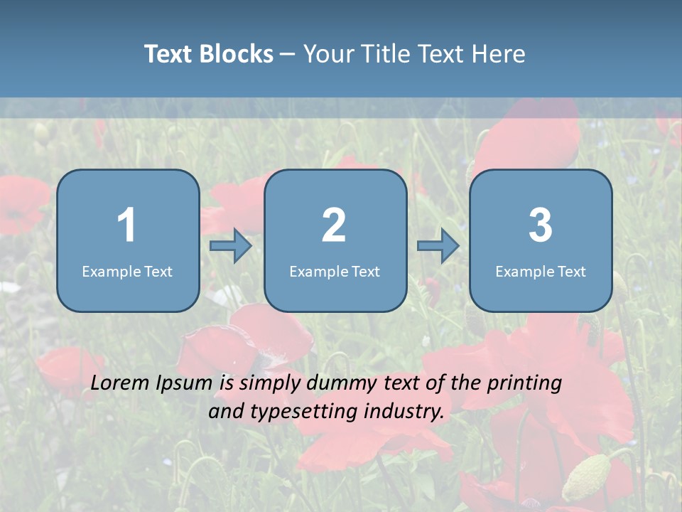 Red Poppies PowerPoint Template