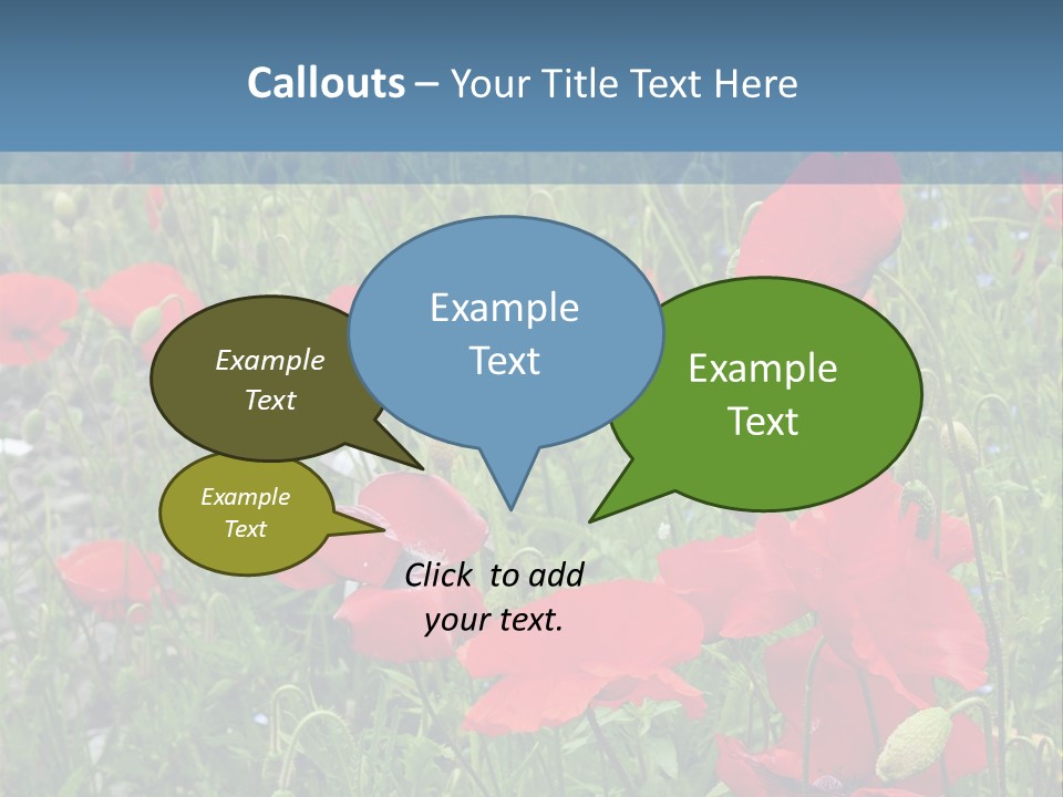 Red Poppies PowerPoint Template