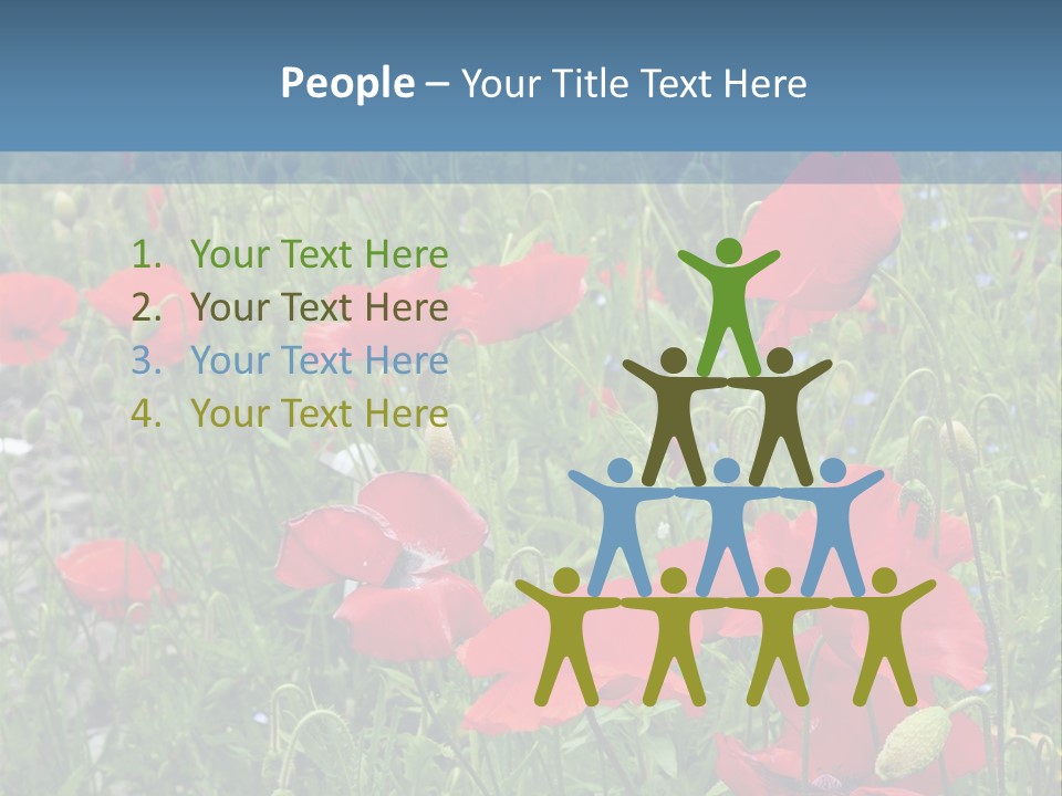 Red Poppies PowerPoint Template
