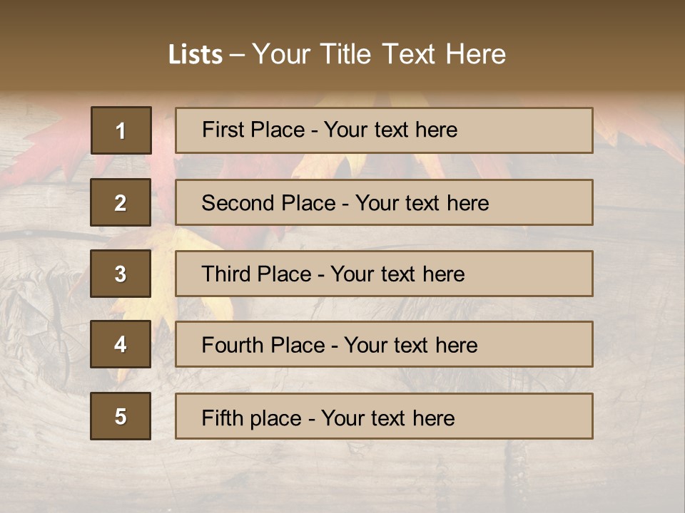 Design Fall Damaged PowerPoint Template