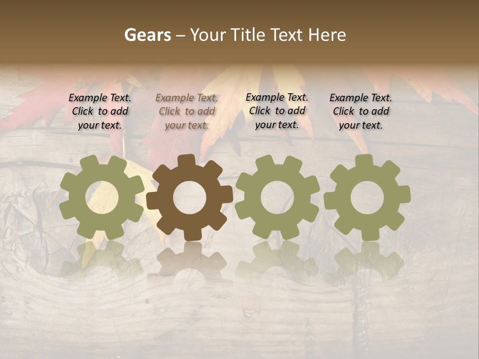 Design Fall Damaged PowerPoint Template