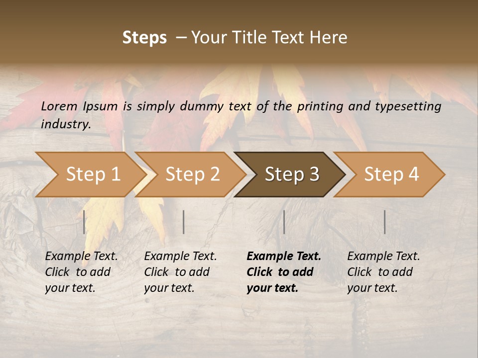 Design Fall Damaged PowerPoint Template
