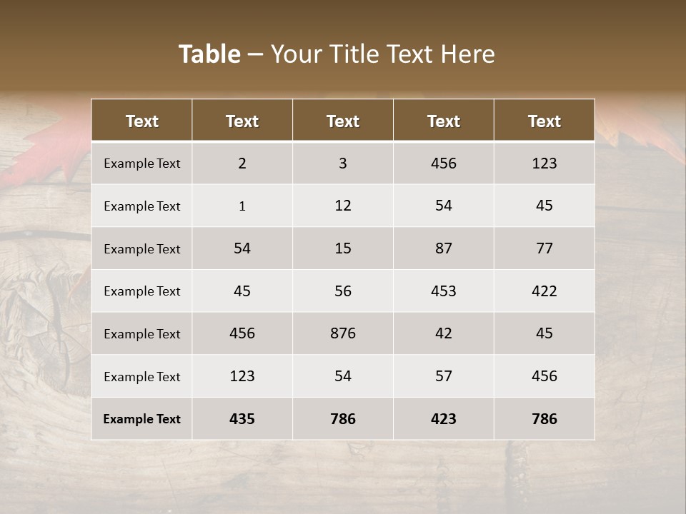 Design Fall Damaged PowerPoint Template