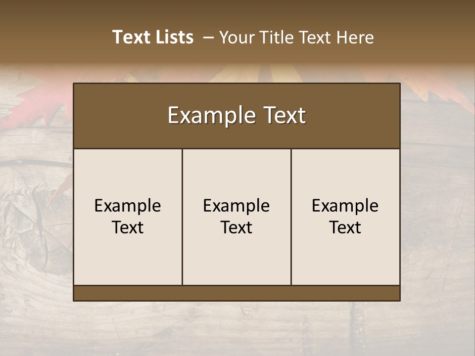 Design Fall Damaged PowerPoint Template