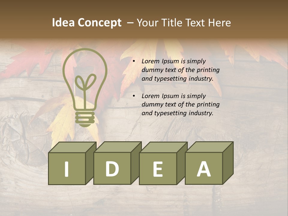 Design Fall Damaged PowerPoint Template