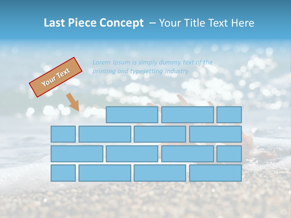 Shells On The Beach PowerPoint Template