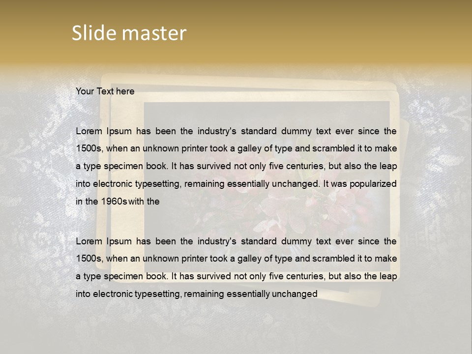 Scrapbook Template Aged PowerPoint Template