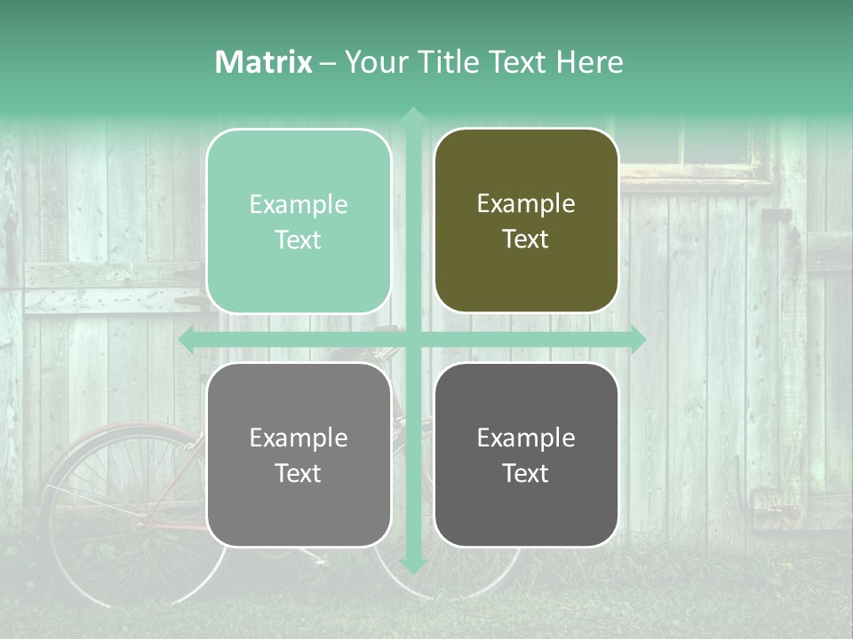 Old Bicycle Photography PowerPoint Template