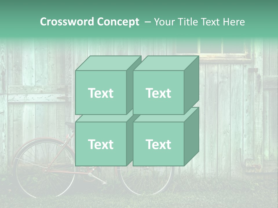 Old Bicycle Photography PowerPoint Template