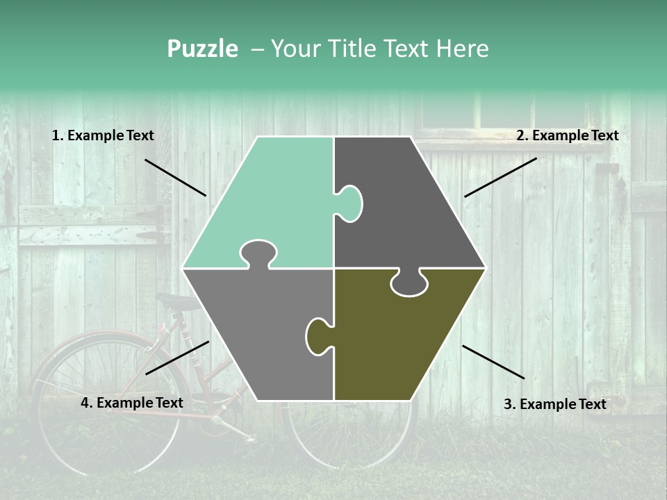 Old Bicycle Photography PowerPoint Template