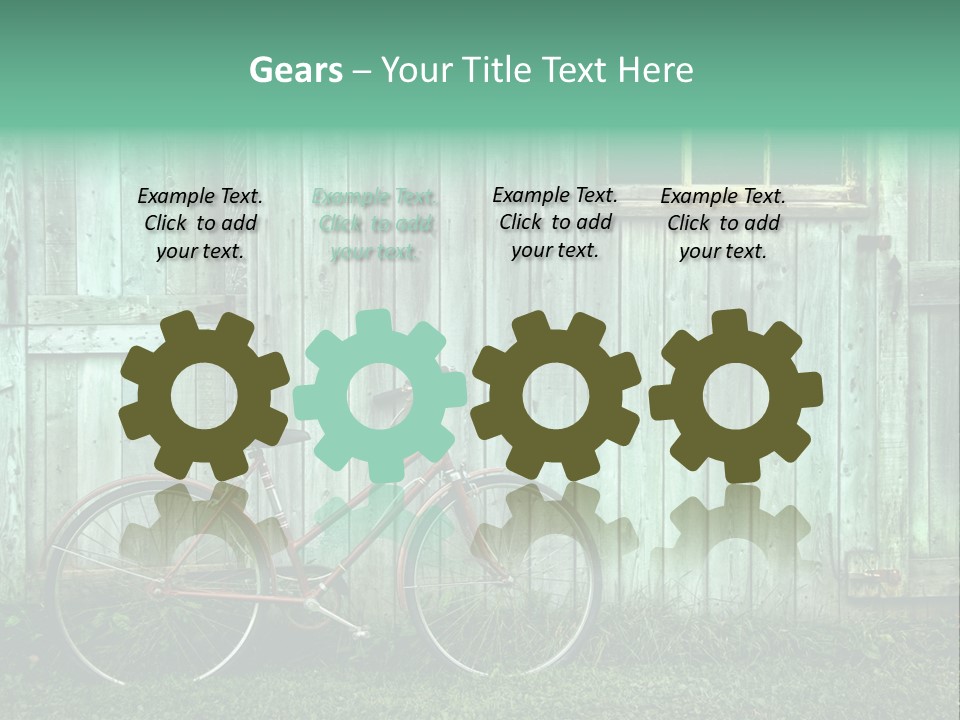 Old Bicycle Photography PowerPoint Template