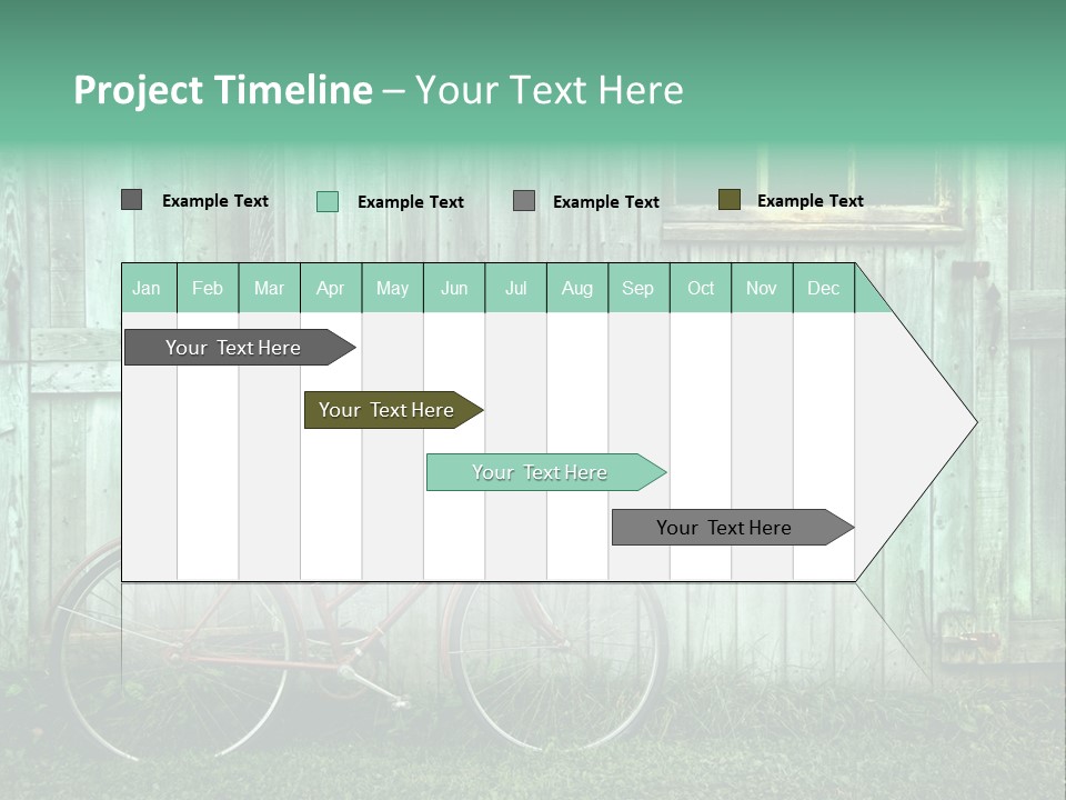 Old Bicycle Photography PowerPoint Template
