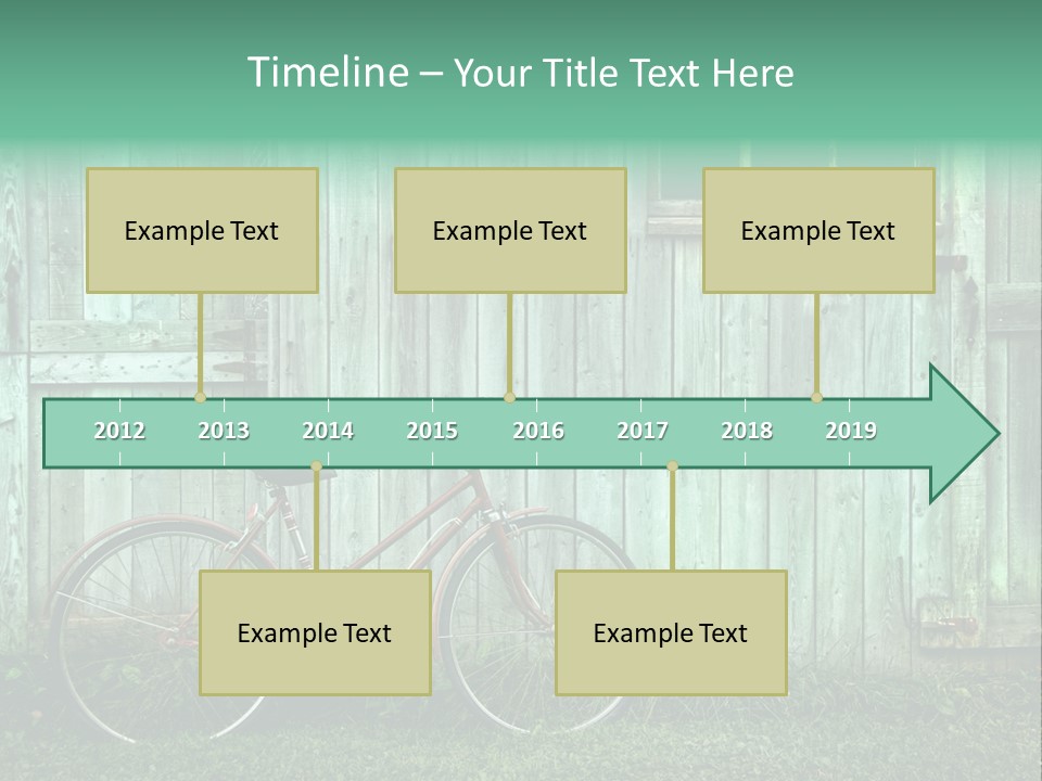 Old Bicycle Photography PowerPoint Template
