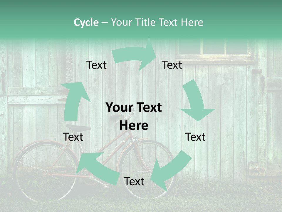 Old Bicycle Photography PowerPoint Template