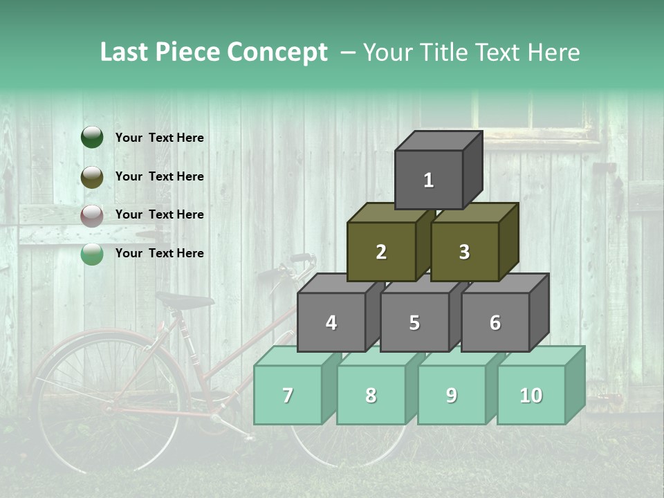 Old Bicycle Photography PowerPoint Template