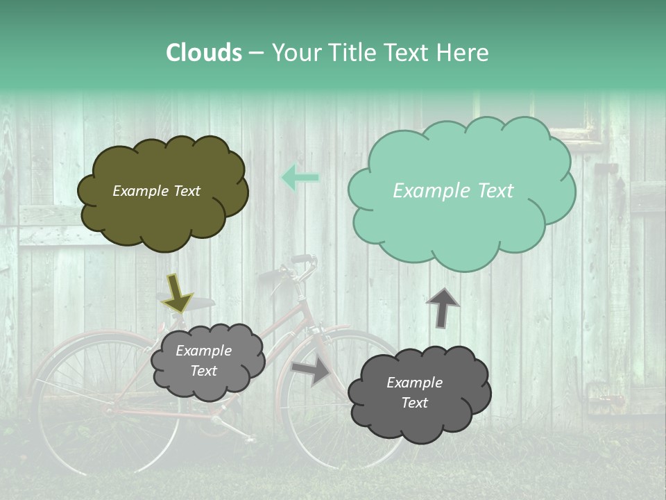 Old Bicycle Photography PowerPoint Template