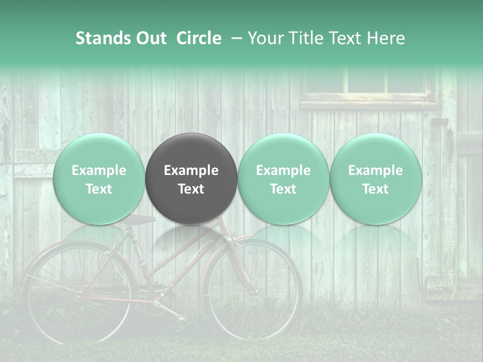 Old Bicycle Photography PowerPoint Template