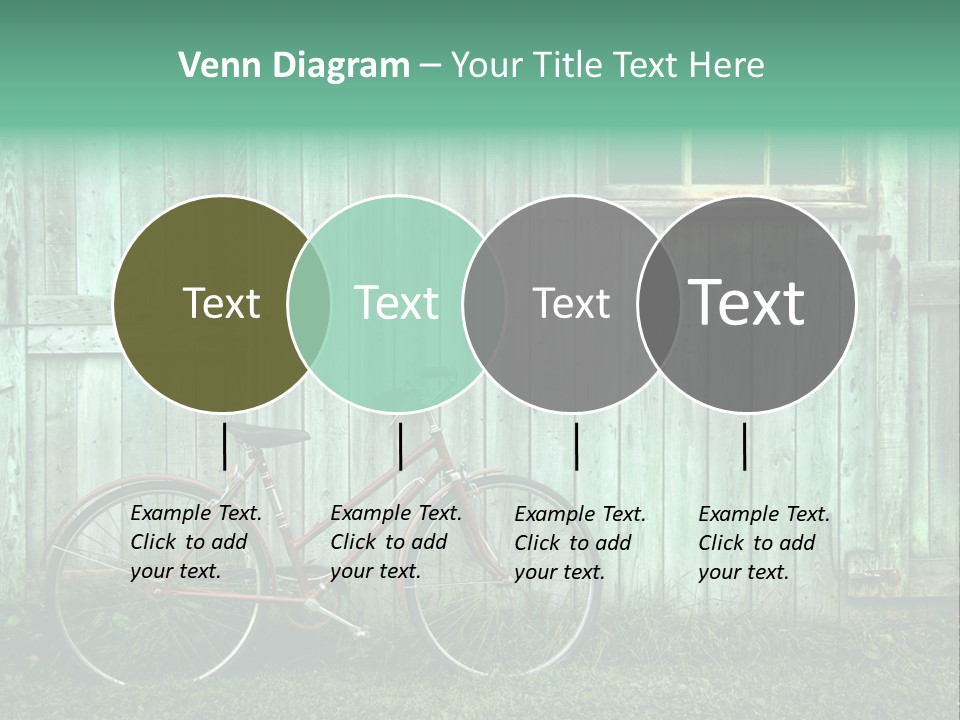 Old Bicycle Photography PowerPoint Template