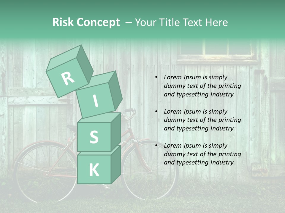 Old Bicycle Photography PowerPoint Template