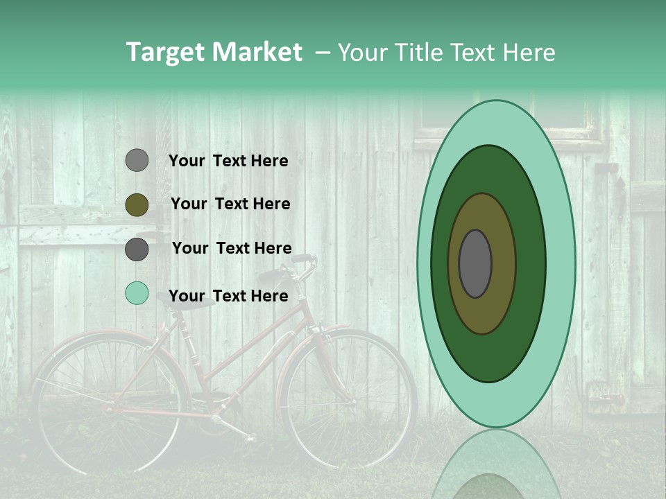 Old Bicycle Photography PowerPoint Template