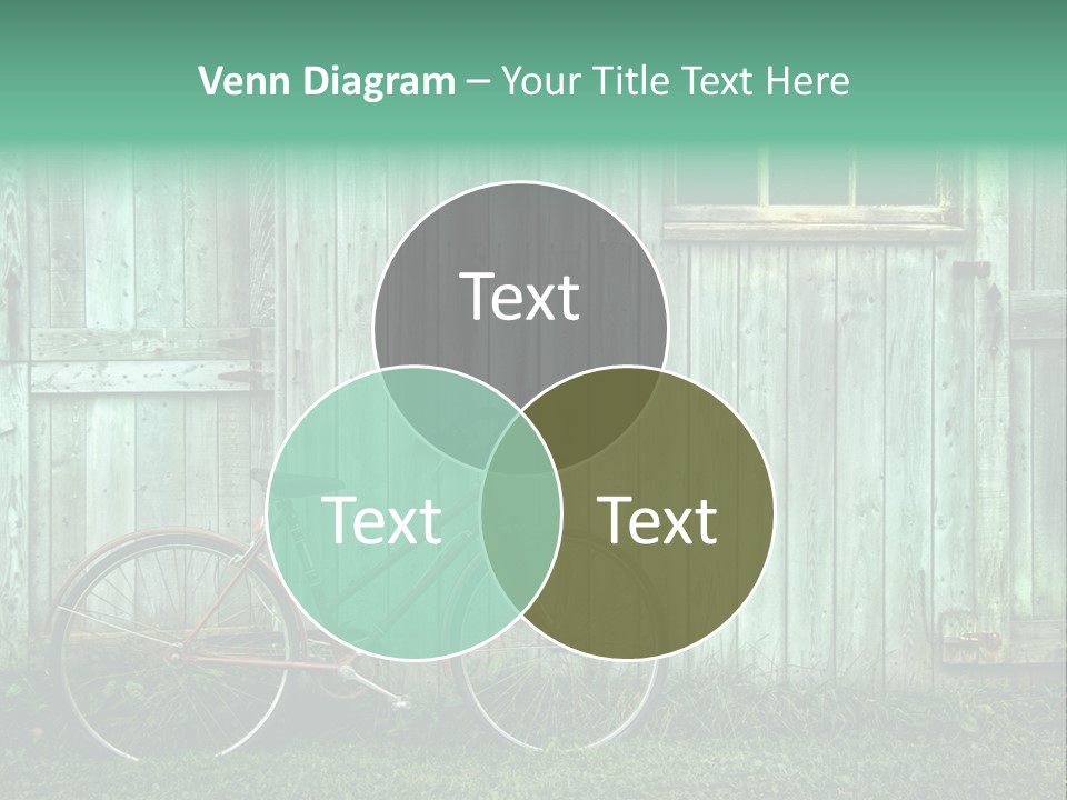 Old Bicycle Photography PowerPoint Template
