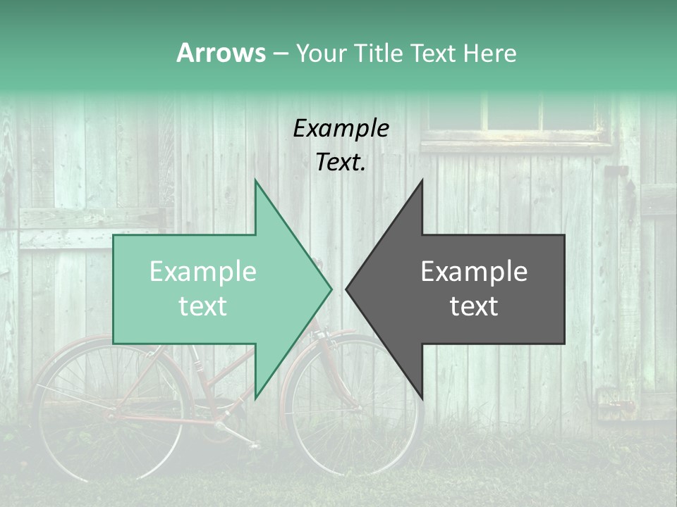 Old Bicycle Photography PowerPoint Template