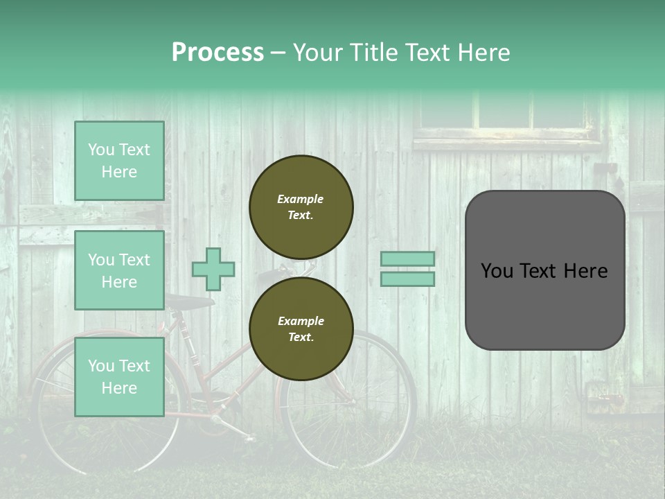 Old Bicycle Photography PowerPoint Template