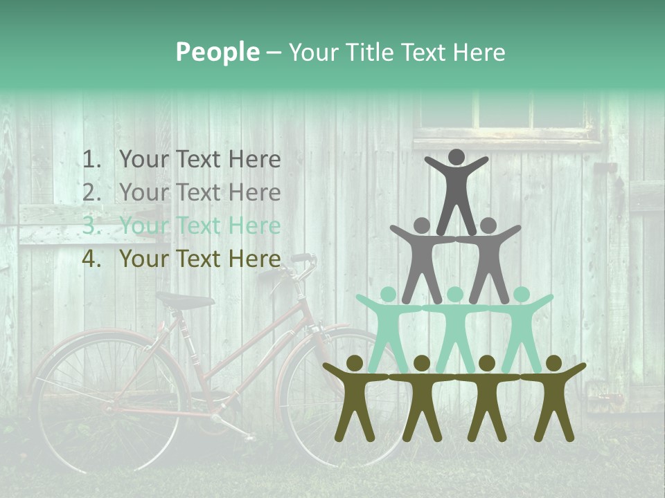 Old Bicycle Photography PowerPoint Template