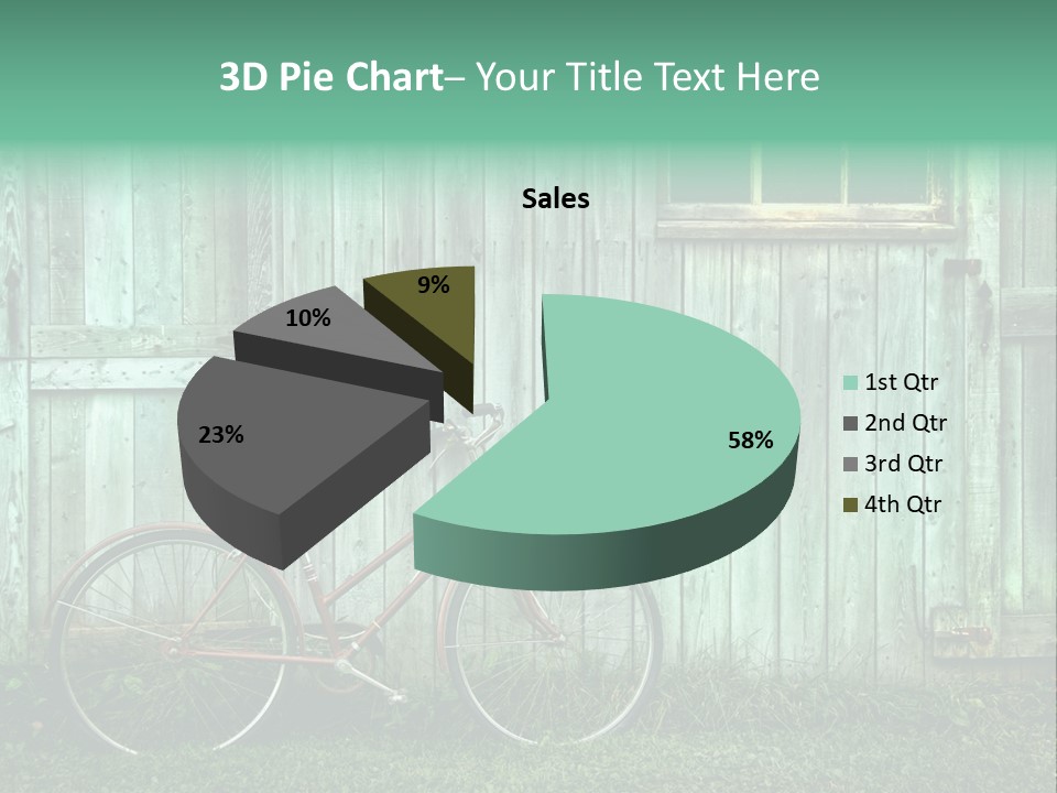 Old Bicycle Photography PowerPoint Template