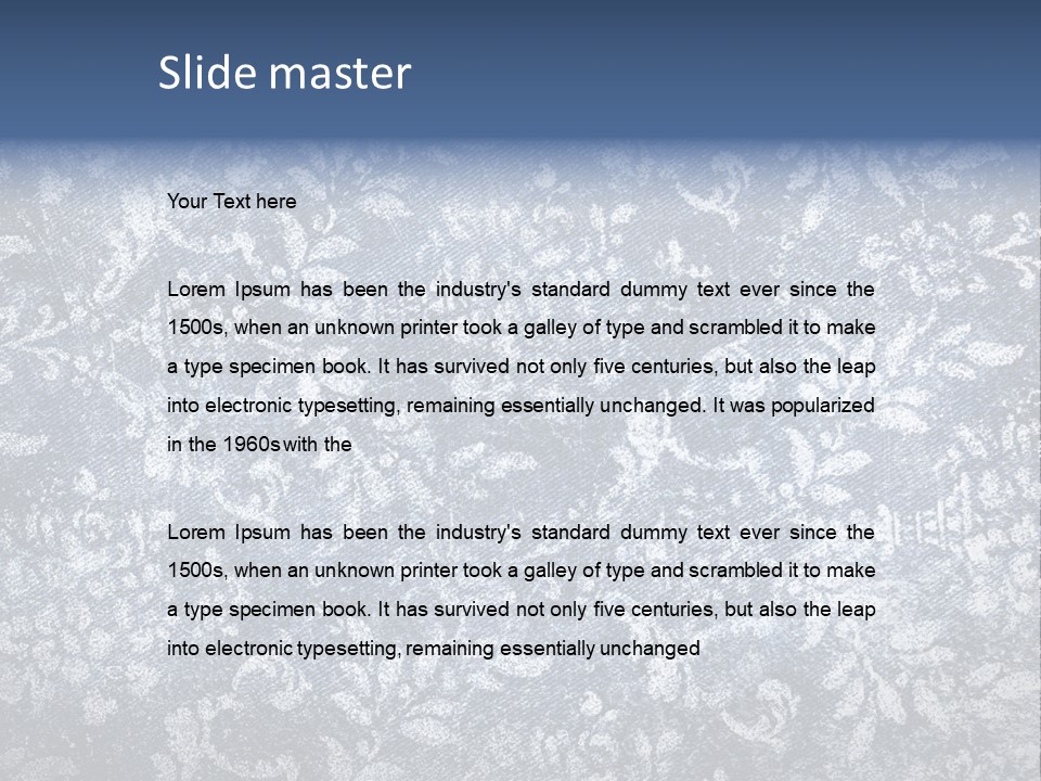 Faded Floral Background PowerPoint Template