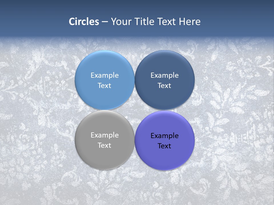 Faded Floral Background PowerPoint Template