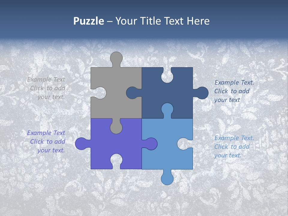 Faded Floral Background PowerPoint Template