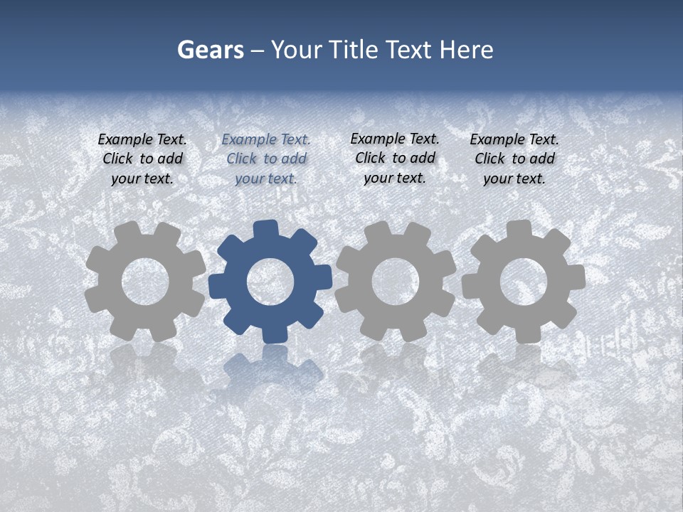 Faded Floral Background PowerPoint Template