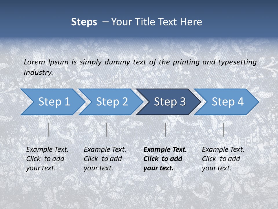 Faded Floral Background PowerPoint Template