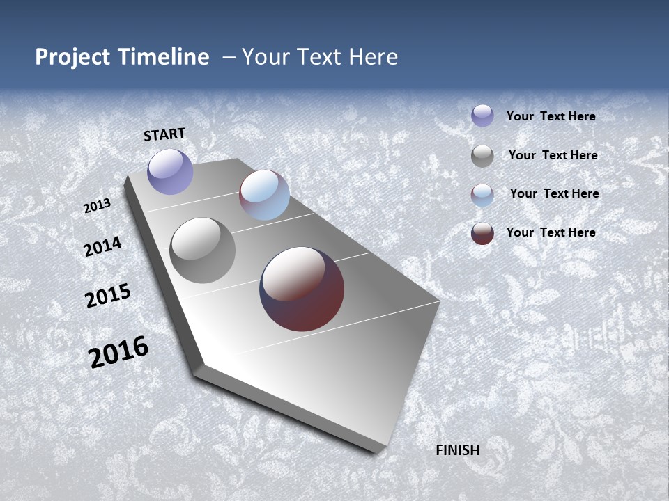 Faded Floral Background PowerPoint Template