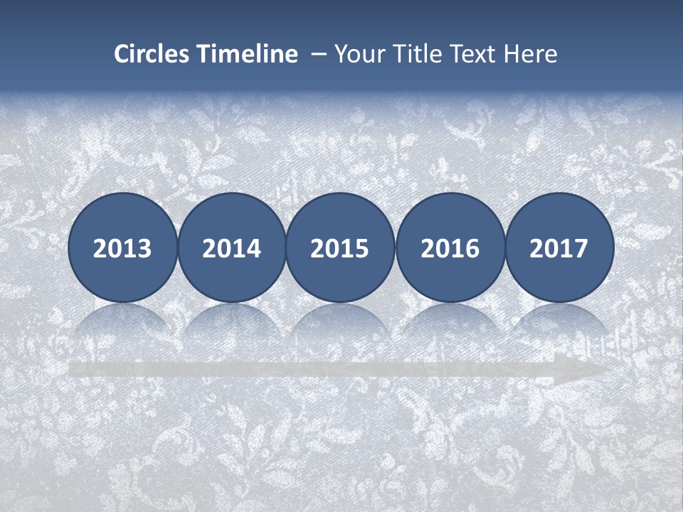 Faded Floral Background PowerPoint Template