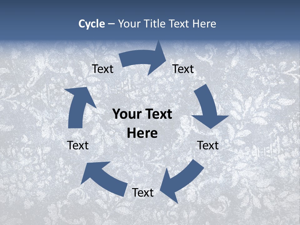 Faded Floral Background PowerPoint Template