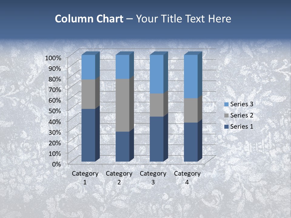 Faded Floral Background PowerPoint Template