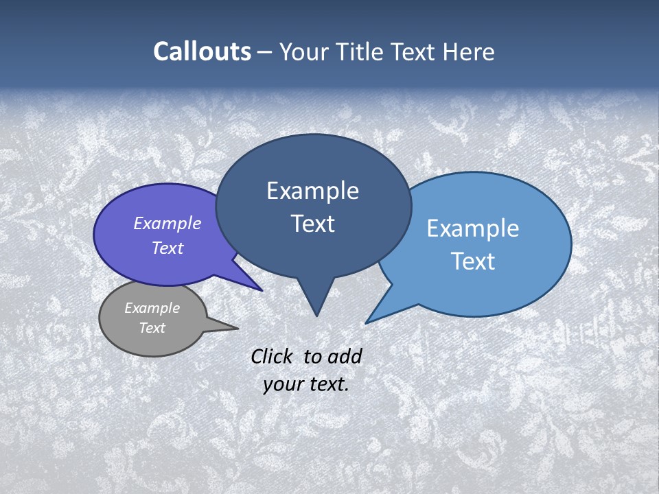 Faded Floral Background PowerPoint Template