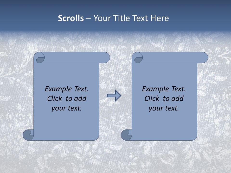 Faded Floral Background PowerPoint Template