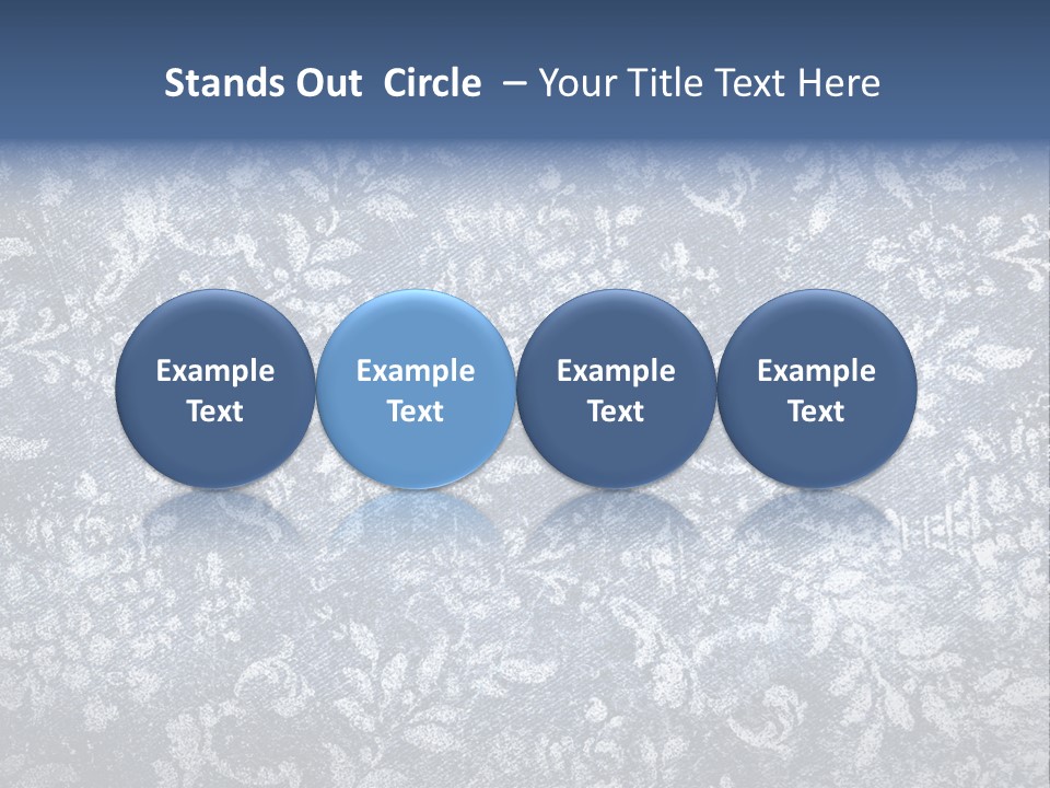 Faded Floral Background PowerPoint Template